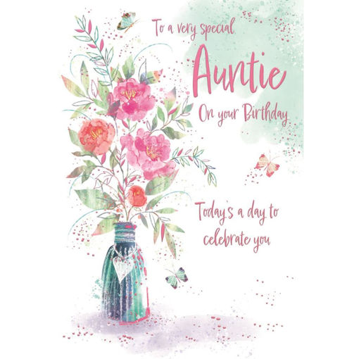 Picture of FOR A VERY SPECIAL AUNTIE BIRTHDAY CARD